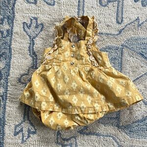 Yellow Baby Dress with Bloomers